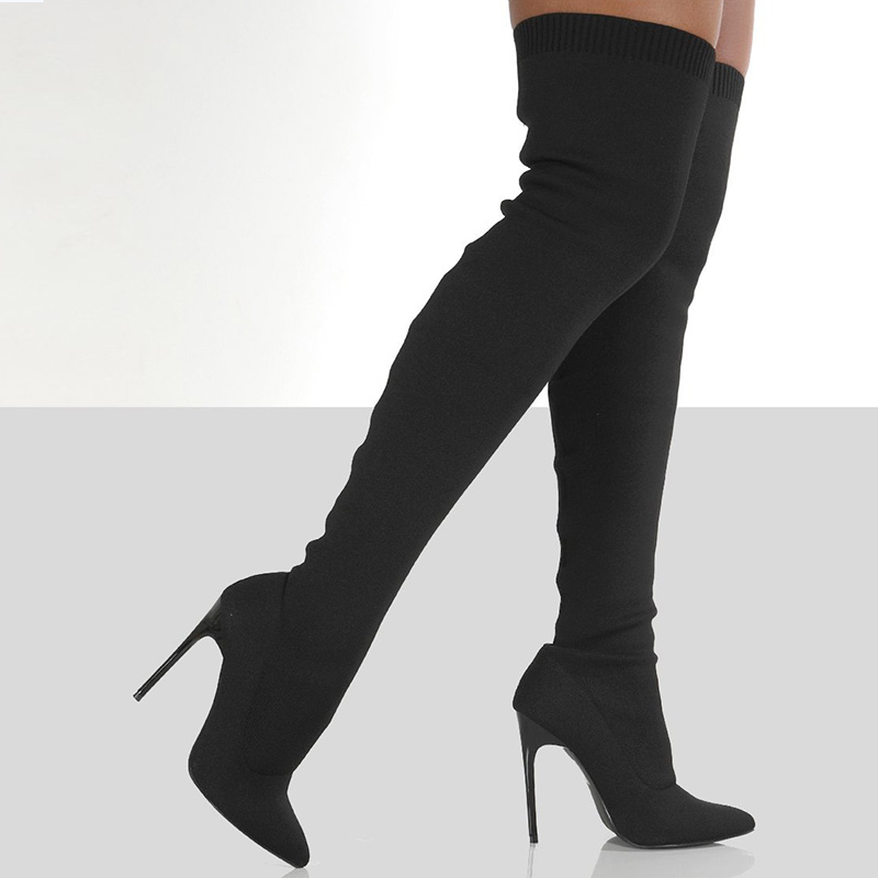 Wholesale Size:5-11 Women Large Size Over The Knee Knitting
