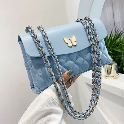 Fashion Rhombus Bow Decoration PU Leather Crossbody Bags