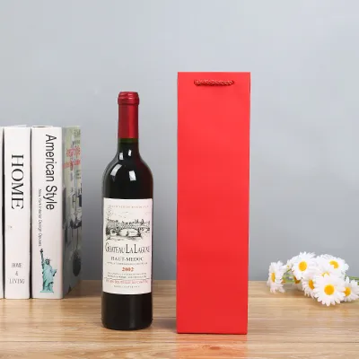 Wine Kraft Paper Gift Shopping Bag