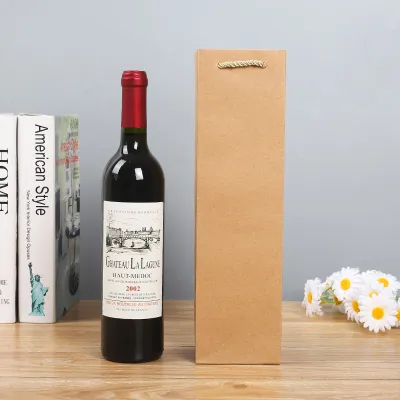 Wine Kraft Paper Gift Shopping Bag