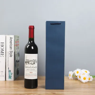 Wine Kraft Paper Gift Shopping Bag