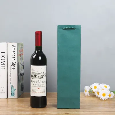 Wine Kraft Paper Gift Shopping Bag