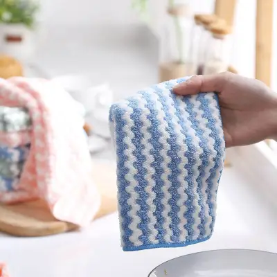 Stripe Superfine Fiber Kitchen Non-linting Absorbent Towel