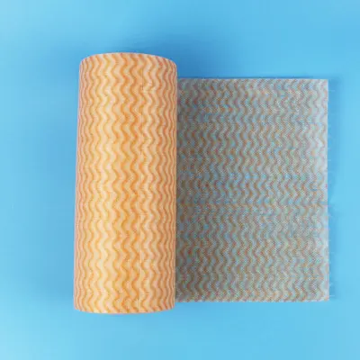 50pcs/pack Simple Kitchen Disposable Non-woven Dish Towel Colorful