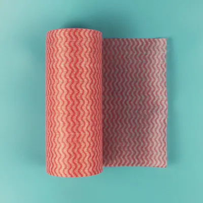 50pcs/pack Simple Kitchen Disposable Non-woven Dish Towel Colorful