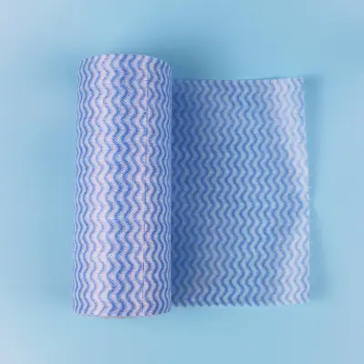 50pcs/pack Simple Kitchen Disposable Non-woven Dish Towel Colorful