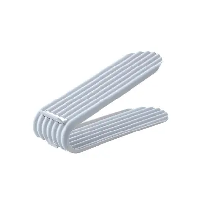 Creative Household Multifunctional Shoe Storage Holder PP Plastic Solid Color Easy Assemble