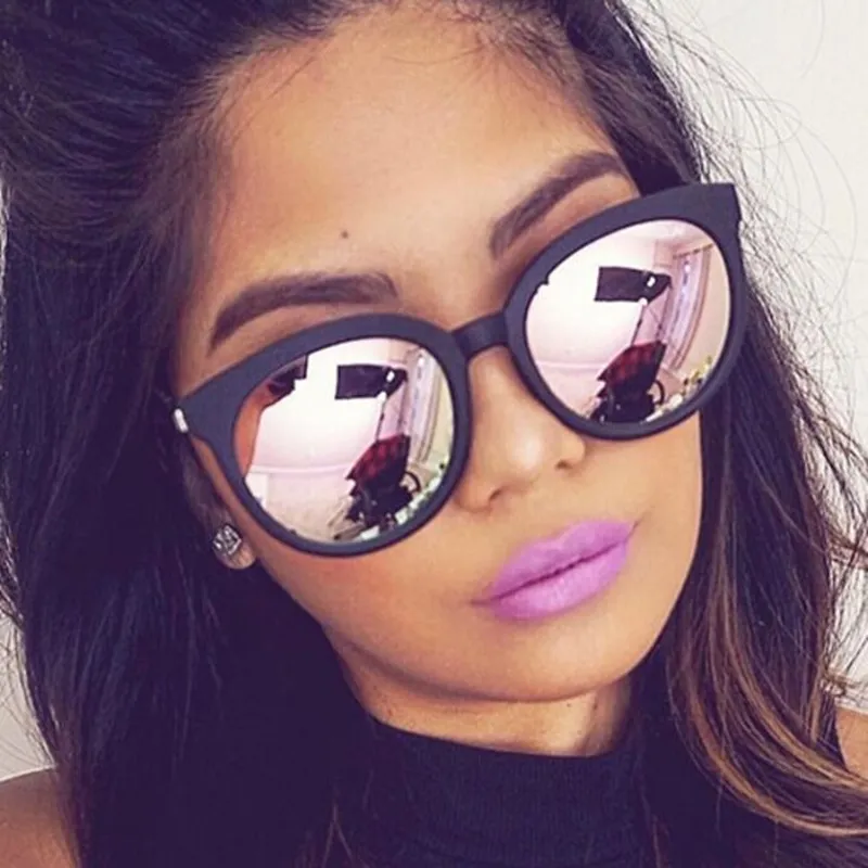 Women's Shade Mirror Square Coating Vintage Sunglasses