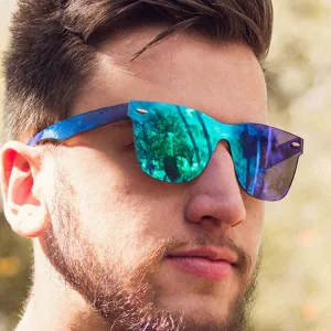 Retro Mirror Shades Unisex Polycarbonate Sunglasses