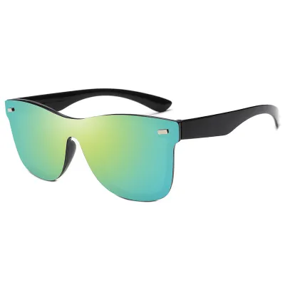 Retro Mirror Shades Unisex Polycarbonate Sunglasses