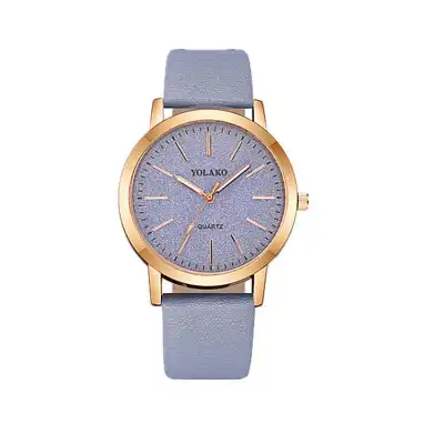 High-Quality Fashion Simple Faux Belt Women's Watches Leisure Style Alloy Case