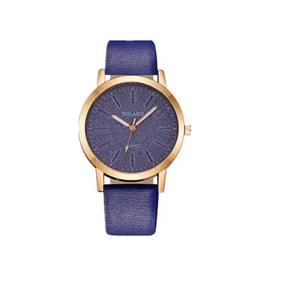 High-Quality Fashion Simple Faux Belt Women's Watches Leisure Style Alloy Case