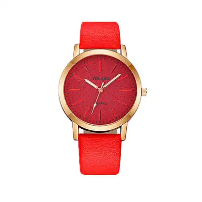 High-Quality Fashion Simple Faux Belt Women's Watches Leisure Style Alloy Case