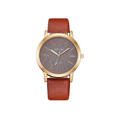 High-Quality Fashion Simple Faux Belt Women's Watches Leisure Style Alloy Case