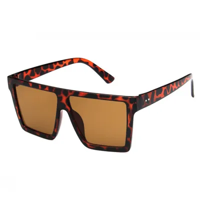 Fashion Square Frame Unisex Sunglasses AC Lens PC Frame