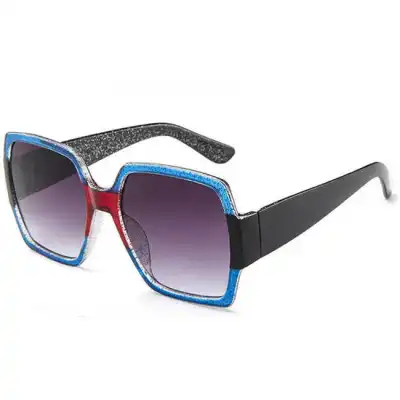 Retro Big Frame Double Color Vintage Sunglasses