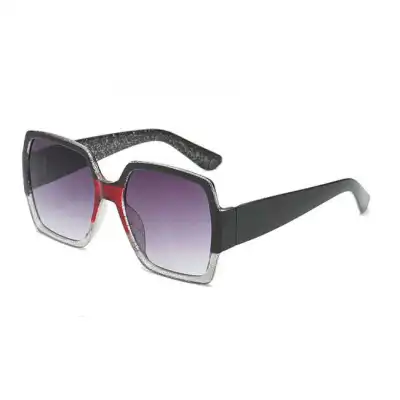 Retro Big Frame Double Color Vintage Sunglasses