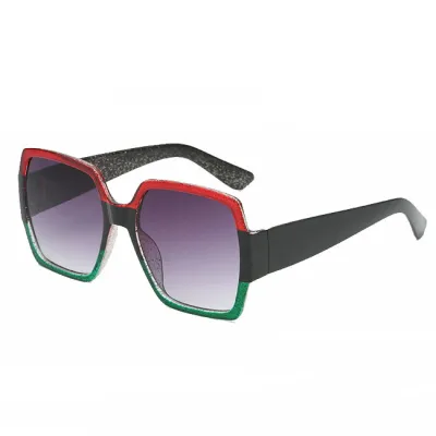 Retro Big Frame Double Color Vintage Sunglasses