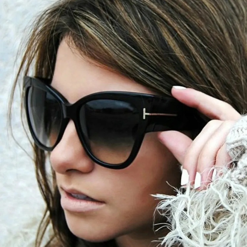Fashion Gradient Cat Eye Women Vintage Sunglasses
