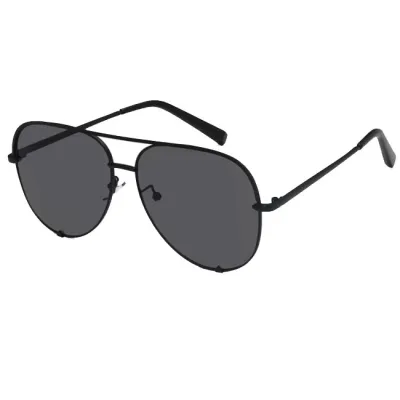 Unisex Gradient Mirror Toad Metal Frame Sunglasses