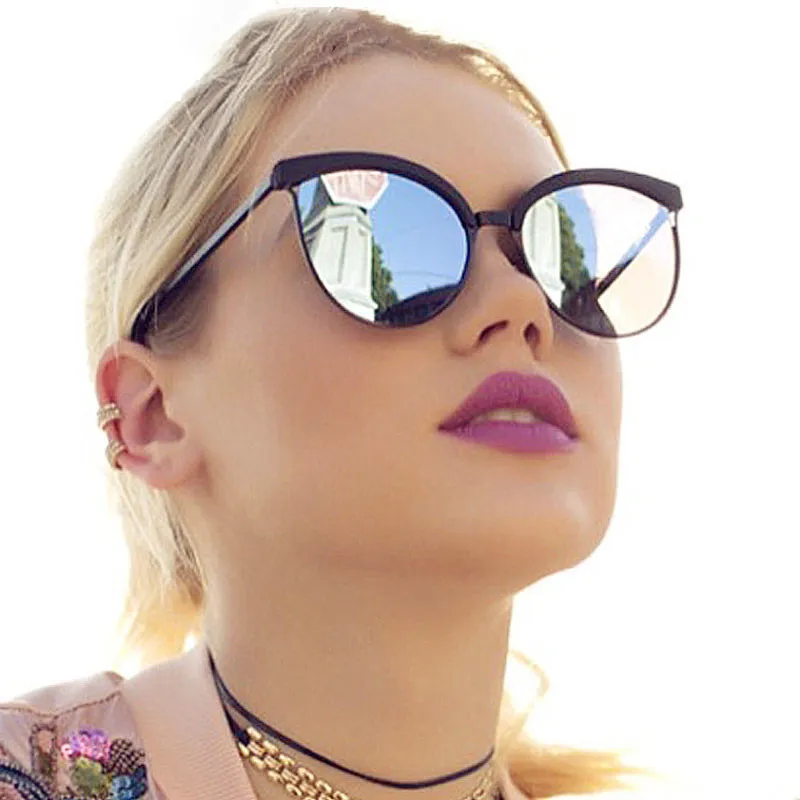 Women Classic Round Frame Outdoor Sunglasses