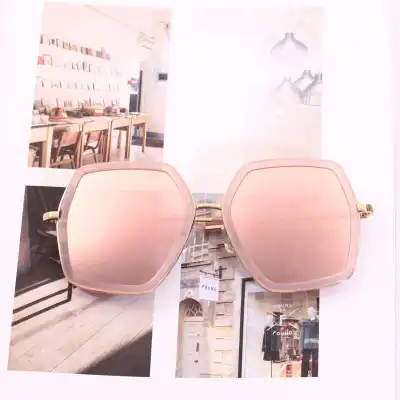 Fashion Square Frame Metal Sunglasses for Men Women