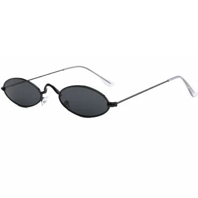 Men Women Vintage Metal Small Round Frame Sunglasses