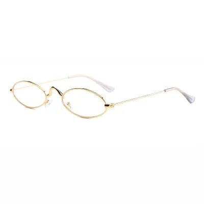 Men Women Vintage Metal Small Round Frame Sunglasses