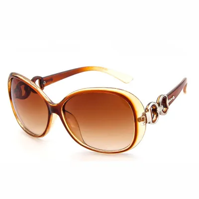 Creative Design Women Fashion Round Frame AC Lens Sunglasses