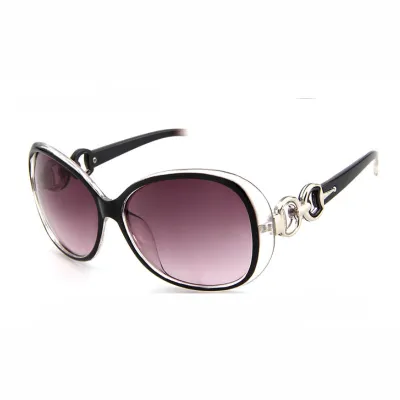 Creative Design Women Fashion Round Frame AC Lens Sunglasses