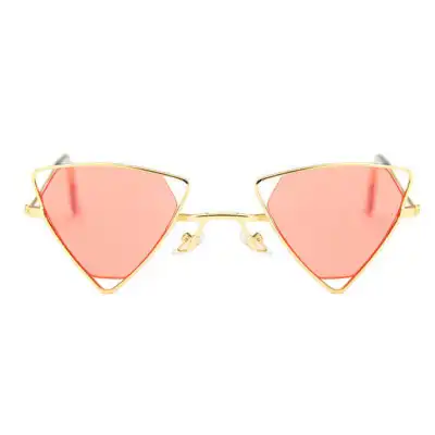 Men Women Openwork Metal Frame Fashion Vintage Sunglasses