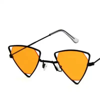 Men Women Openwork Metal Frame Fashion Vintage Sunglasses