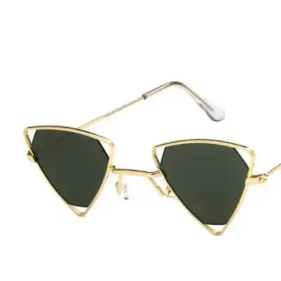 Men Women Openwork Metal Frame Fashion Vintage Sunglasses