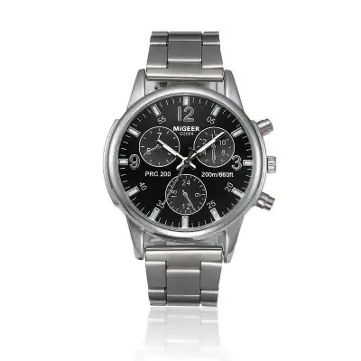 Fashion Casual Business Men Quartz Wrist Watch Alloy Band