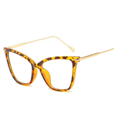 Cat Eye Oversized Metal Optical Eyewear Frame