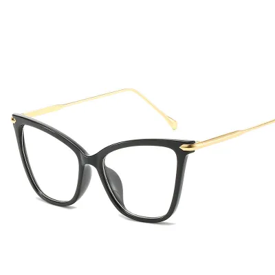 Cat Eye Oversized Metal Optical Eyewear Frame