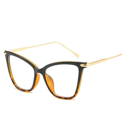 Cat Eye Oversized Metal Optical Eyewear Frame