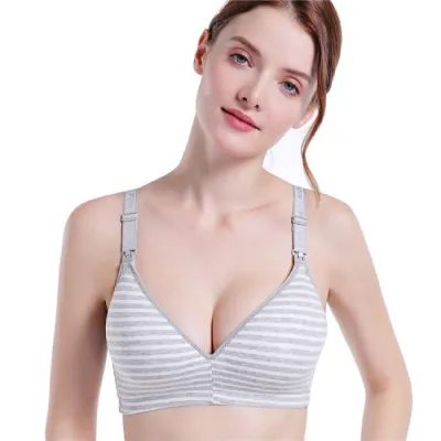 Solid Color Breastfeeding Maternity Bra with Thin Mold Cup