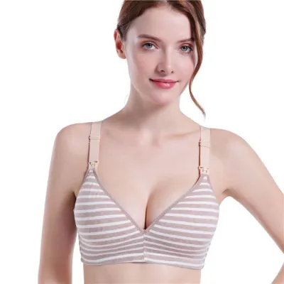 Solid Color Breastfeeding Maternity Bra with Thin Mold Cup