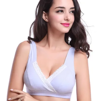Lace Printing Breastfeeding Maternity Women Bra