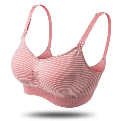 Breastfeeding Stripe Print Maternity Bras