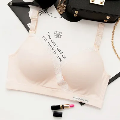 Wirefree Maternity Lace Breastfeeding Bra