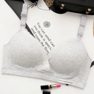 Wirefree Maternity Lace Breastfeeding Bra