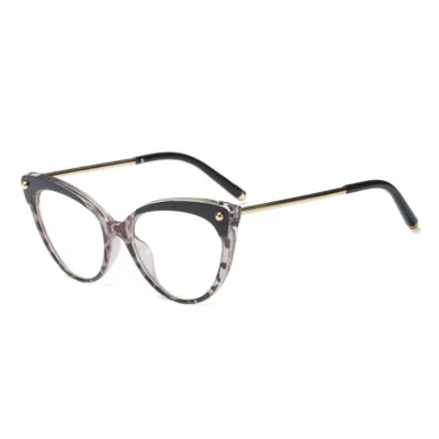 Cat Eye Leopard Pattern Frame Women Fashion Eyewear Sunglasses