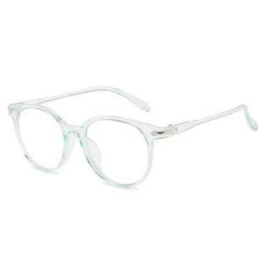 Women Anti Blue Light Vintage Round Clear Lens Optical Eyeglasses Frame