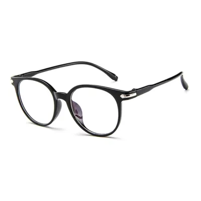 Women Anti Blue Light Vintage Round Clear Lens Optical Eyeglasses Frame