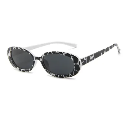 Unisex Small Retro Irregular Oval Frame Outdoor Sunglasses