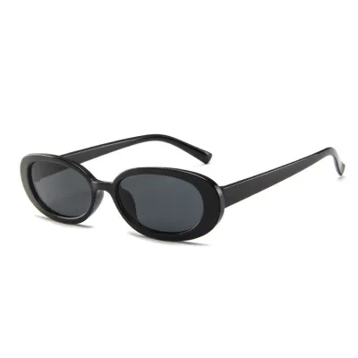 Unisex Small Retro Irregular Oval Frame Outdoor Sunglasses