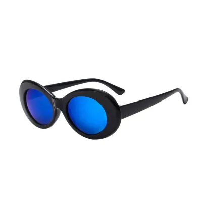 Round Retro Sunglasses for Men Women Fashion Resin Lens Plastic Frame