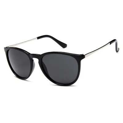 Vintage Cat Eye Mirrored Sunglasses for Men Women UV Protection